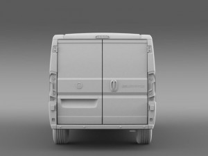 fiat ducato van l2h1 2015 Modello 3D