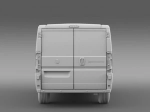 fiat ducato van l2h1 2015 3D Model