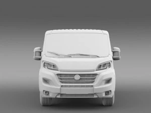 fiat ducato van l2h1 2015 3D Model
