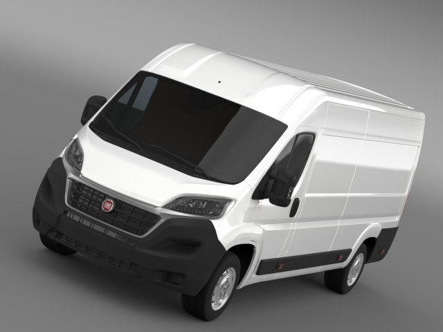 fiat ducato van l4h2 2015 3D Модель .c4d .max .obj .3ds .fbx .stl .blend 