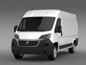 fiat ducato van l4h2 2015 3D Модель