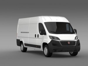 fiat ducato van l4h2 2015 3D Модель