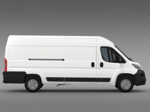 fiat ducato van l4h2 2015 3D Модель