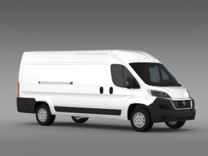 fiat ducato van l4h2 2015 3D Модель