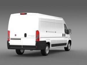 fiat ducato van l4h2 2015 3D Модель