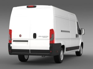 fiat ducato van l4h2 2015 3D Модель