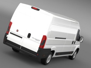 fiat ducato van l4h2 2015 3D Модель