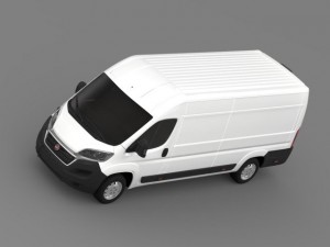 fiat ducato van l4h2 2015 3D Модель