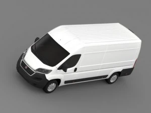 fiat ducato van l4h2 2015 3D Model