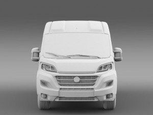 fiat ducato van l4h2 2015 3D Модель
