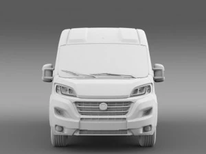 fiat ducato van l4h2 2015 3D Model