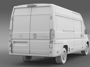fiat ducato van l4h2 2015 3D Model