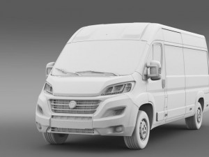 fiat ducato van l4h2 2015 3D Модель