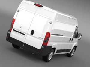 peugeot boxer van l2h2 2014 Model 3D