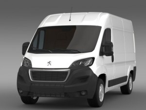 peugeot boxer van l2h2 2014 Model 3D