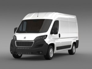 peugeot boxer van l2h2 2014 Model 3D