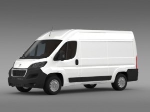 peugeot boxer van l2h2 2014 Model 3D