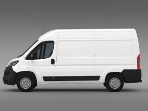 peugeot boxer van l2h2 2014 Model 3D