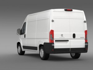 peugeot boxer van l2h2 2014 Model 3D