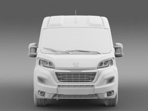 peugeot boxer van l2h2 2014 Model 3D