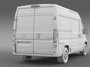 peugeot boxer van l2h2 2014 Model 3D