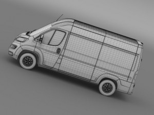 peugeot boxer van l2h2 2014 Model 3D