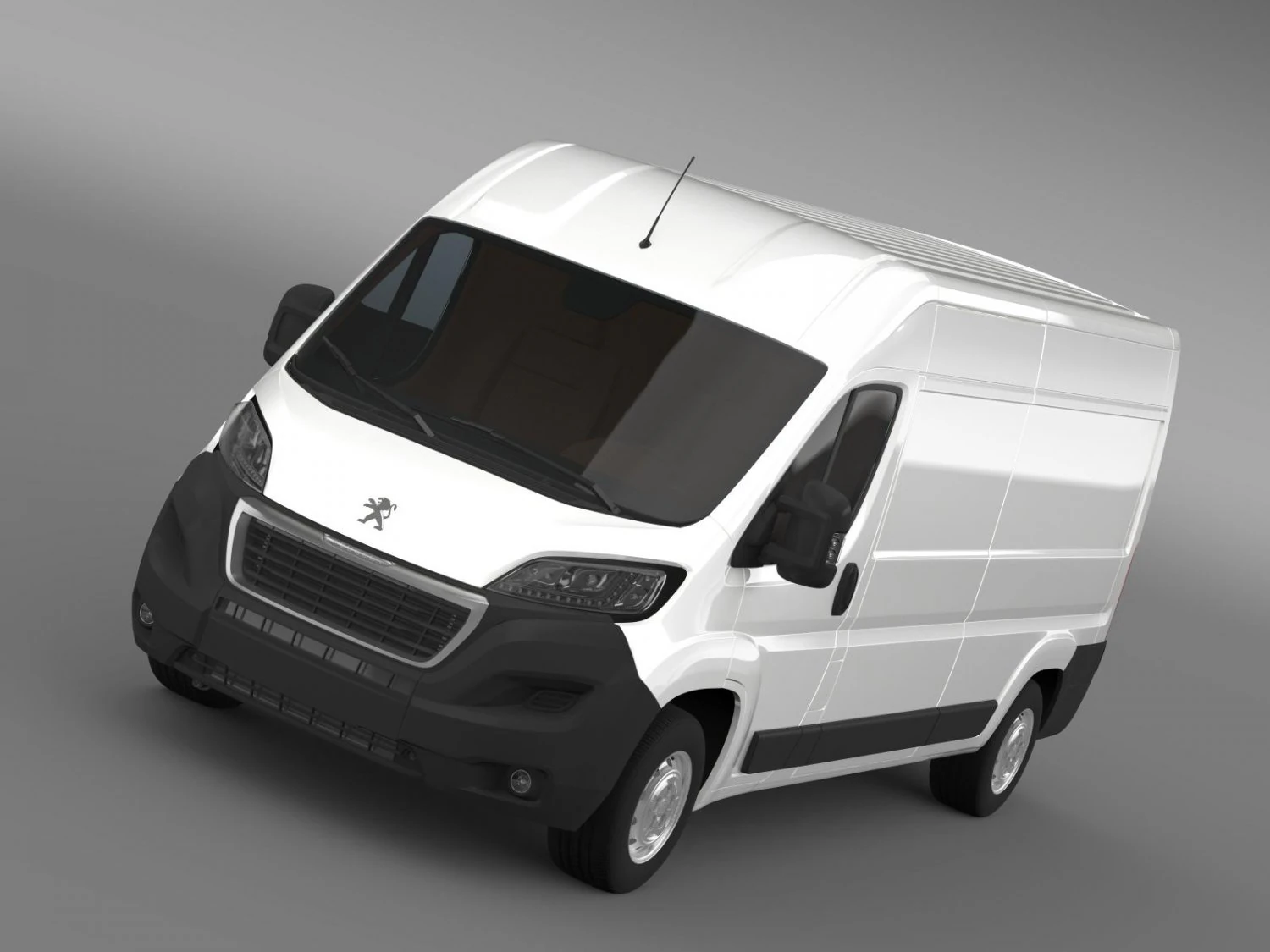 peugeot boxer van l3h2 2014 3D Model .c4d .max .obj .3ds .fbx .stl .blend 