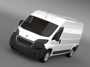 peugeot boxer van l3h2 2014 3D Model