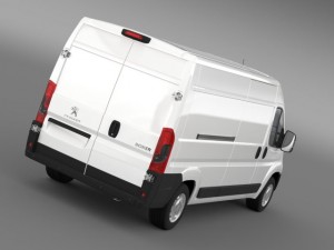 peugeot boxer van l3h2 2014 3D Model