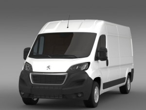 peugeot boxer van l3h2 2014 3D Model