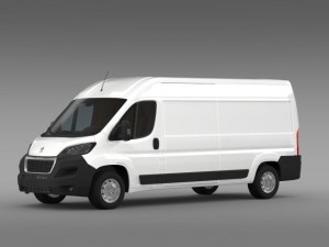 peugeot boxer van l3h2 2014 3D Model