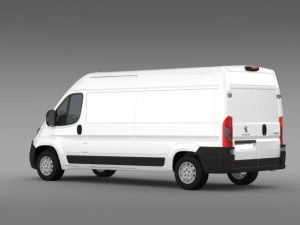 peugeot boxer van l3h2 2014 3D Model