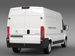 peugeot boxer van l3h2 2014 3D Model