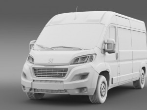 peugeot boxer van l3h2 2014 3D Model