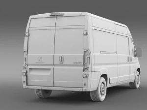 peugeot boxer van l3h2 2014 3D Model