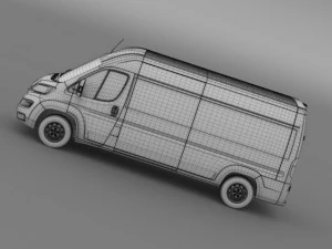 peugeot boxer van l3h2 2014 3D Model