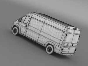 peugeot boxer van l3h2 2014 3D Model