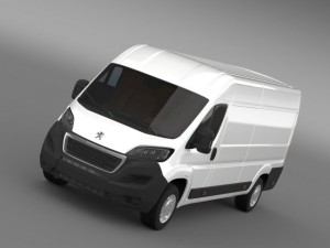 peugeot boxer van l4h2 2014 3Dモデル