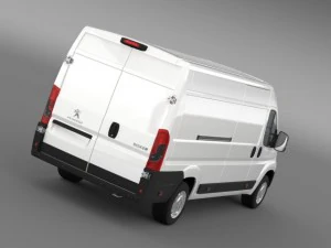 peugeot boxer van l4h2 2014 3D Model