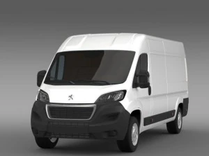 peugeot boxer van l4h2 2014 3D Model