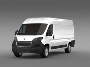 peugeot boxer van l4h2 2014 3D Model