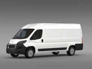 peugeot boxer van l4h2 2014 3D Model