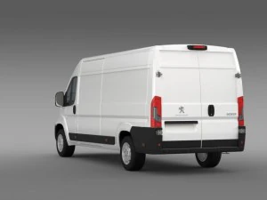 peugeot boxer van l4h2 2014 3D Model