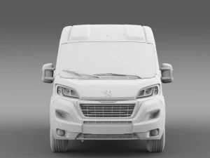 peugeot boxer van l4h2 2014 3D Model
