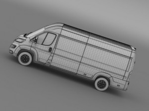 peugeot boxer van l4h2 2014 3Dモデル