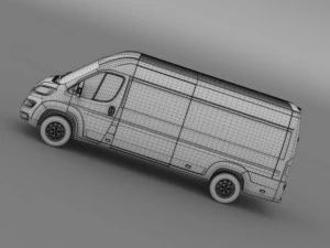 peugeot boxer van l4h2 2014 3D Model