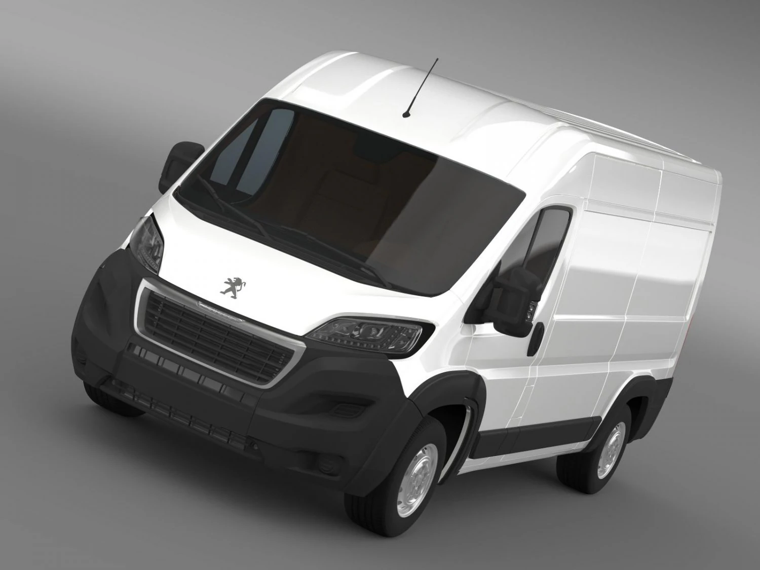 peugeot manager furgon l2h2 2014 3D Model .c4d .max .obj .3ds .fbx .stl .blend