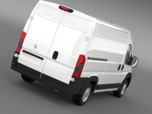 peugeot manager furgon l2h2 2014 3D Model