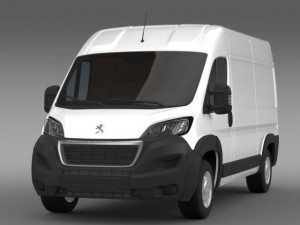 peugeot manager furgon l2h2 2014 3D Model