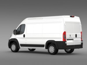 peugeot manager furgon l2h2 2014 3D Model